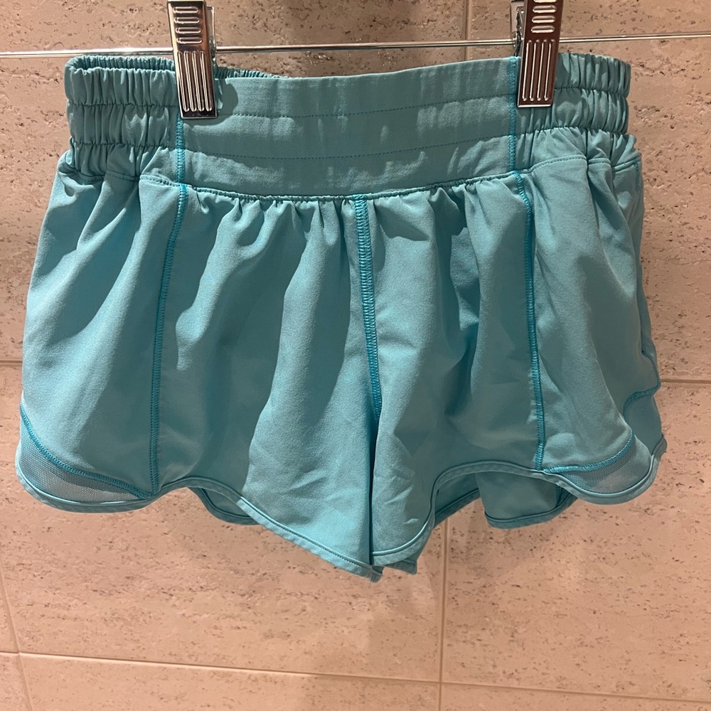 Lululemon Athletica Turquoise Athletic Shorts